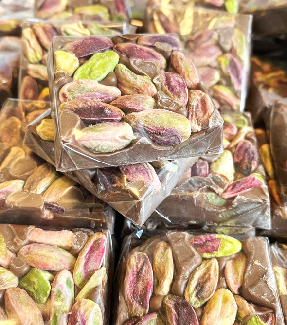 Chocolate met extra pistachio