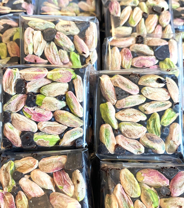 Dark chocolate met extra Pistachio