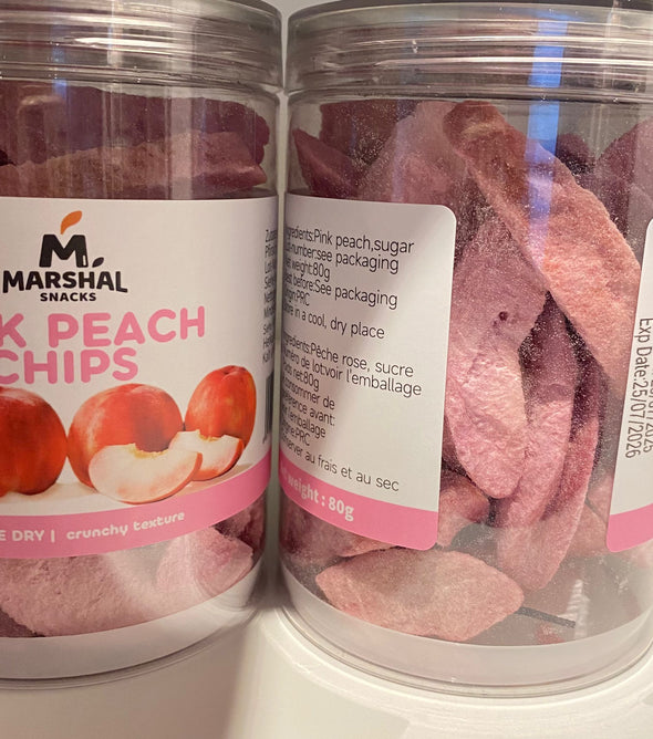 Gevriesdroogde roze perzik 80g