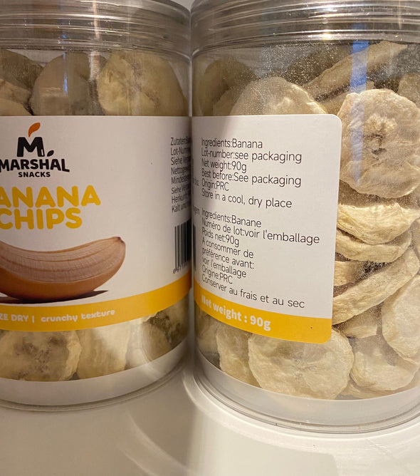 Gevriesdroogde banaan 90g