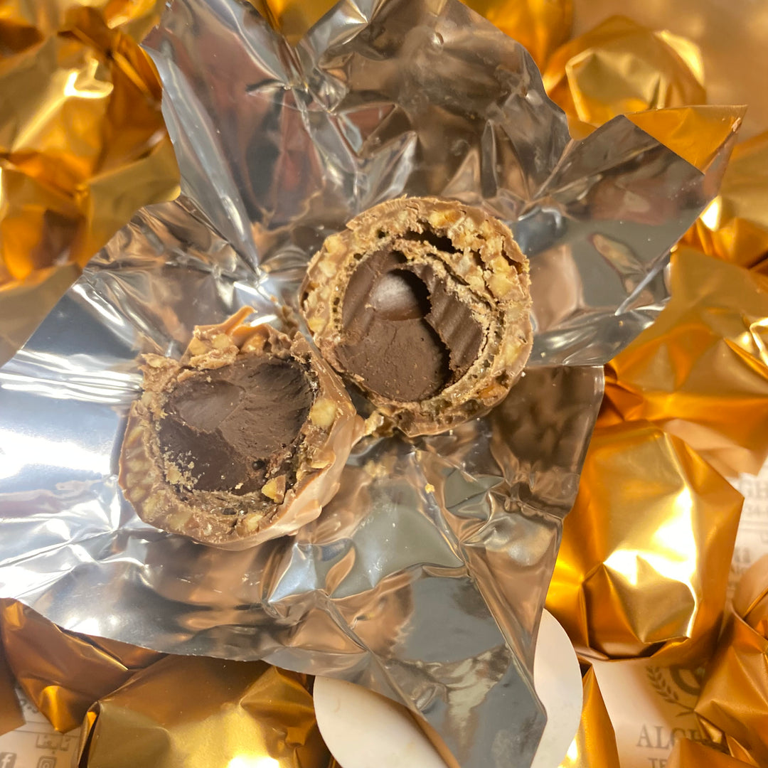 Chocolate ball met hazelnoot crème