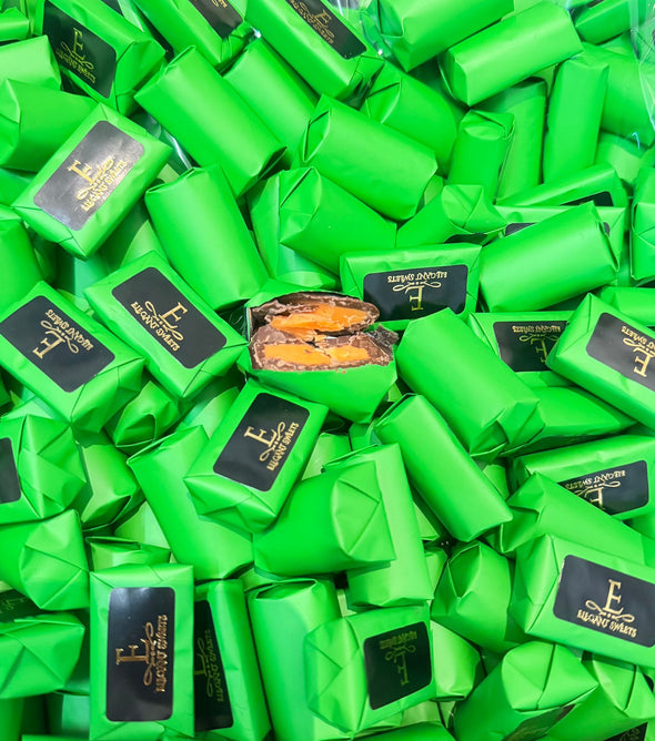 Chocolade gevuld met sinaasappel creme (Elegant)