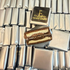 Chocolade gevuld met witte creme (Elegant)